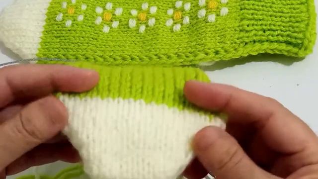Носки 🌼Ромашка🌼İp dolama iki şişli dikişsiz çorap yapımı/37 смотреть онлайн