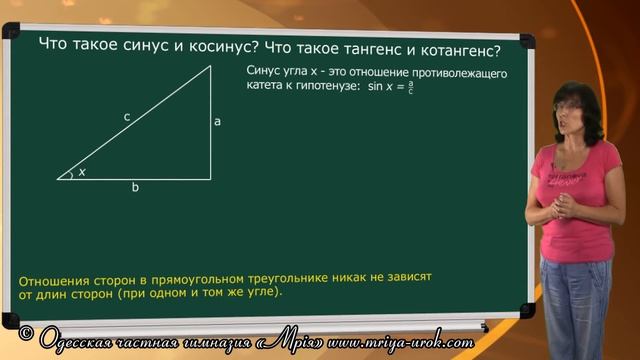 Синус, косинус, тангенс и котангенс смотреть онлайн
