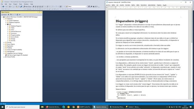 Disparadores (triggers) смотреть онлайн