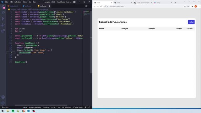 Criando CRUD Responsivo com JavaScript (Projeto de Cadastro) смотреть онлайн