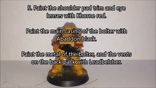 Imperial Fists Quick Paint Guide.