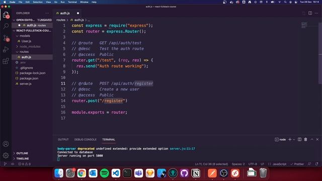 #4 User registration | Fullstack React Course (2022) смотреть онлайн