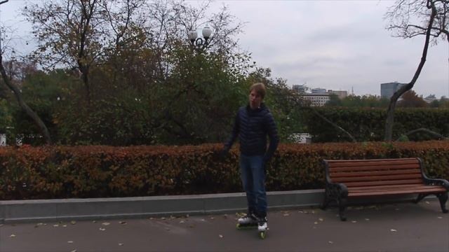 Разворот на переднем и заднем колесе | Школа роликов RollerLine Роллерлайн в Москве смотреть онлайн