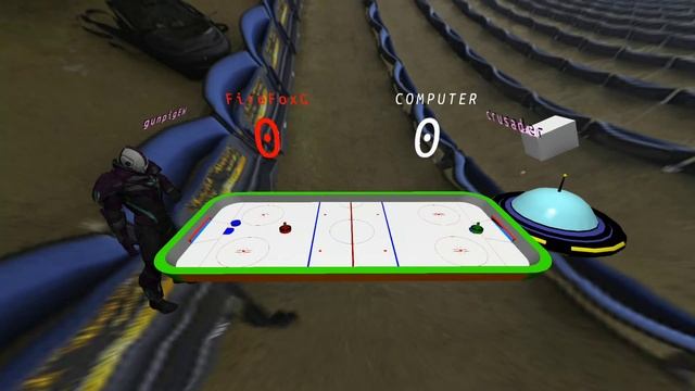 The VR Dudes - Episode 6 - Crusaders Air Hockey - JanusVR Virtual Reality смотреть онлайн
