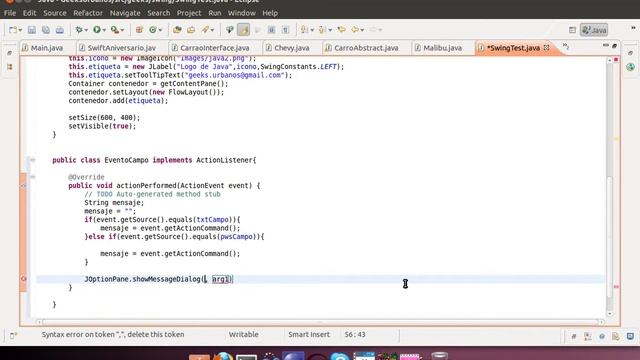 Java 12 Swing 2 Action listener смотреть онлайн