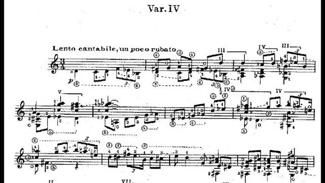 Alexandre Tansman: Variations on a Scriabin Theme, for guitar (Score video) смотреть онлайн