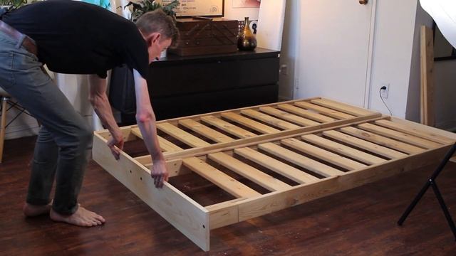 Turning and Ikea futon into a bed frame смотреть онлайн