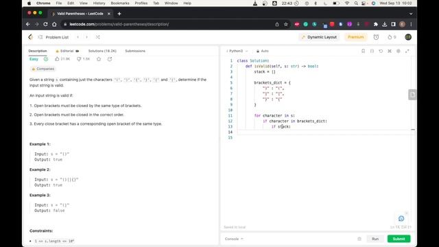 Leetcode 20 - Valid Parentheses | Python? смотреть онлайн
