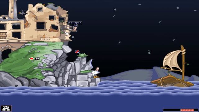 Прохождение кампании в Worms World Party (3) смотреть онлайн