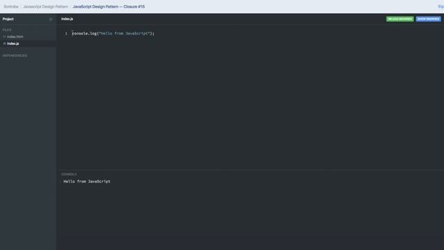 JavaScript Design Pattern Closure #15 смотреть онлайн