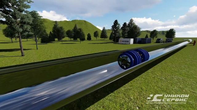 Очистной скребок для нефтегазопровода от Уником-Сервис смотреть онлайн