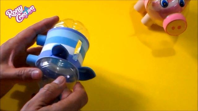 DIY  Piggy Bank From Plastic Bottle / Alcancía Hecha Con Botella De Plástico