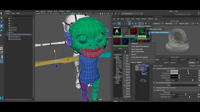 Моделирование персонажа 3D (MAYA) UV mapping смотреть онлайн