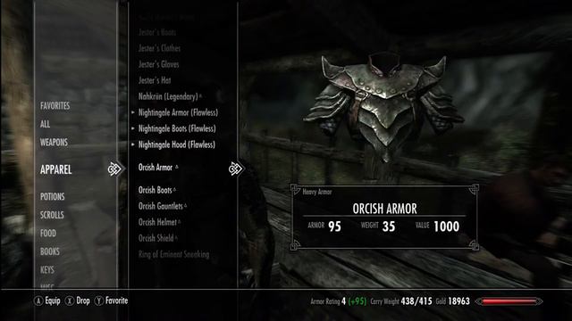 skyrim ORCISH armor смотреть онлайн