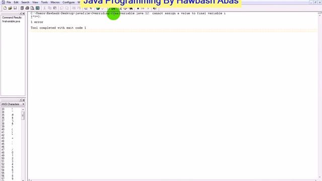 Final with Variable | in java with code :: فێربونی پرۆگرامسازی جاڤا смотреть онлайн