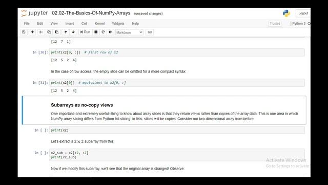 The Basics of NumPy Arrays смотреть онлайн