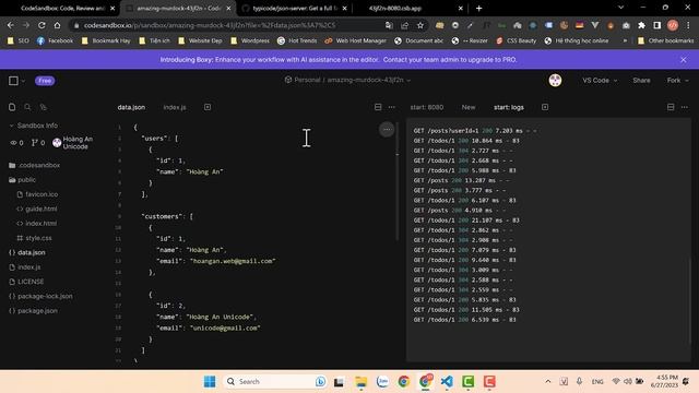 Hướng dẫn Deploy JSON Server dễ dàng - 100% hoạt động смотреть онлайн