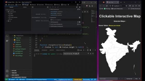 How to make clickable map on website with Vue 3