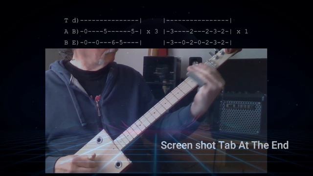 How To Play Enter Sandman by Metallica, FRETLESS Tune & Tab Lesson - 3 string Cigar Box Slide Guita смотреть онлайн