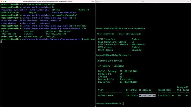 Ansible with Aruba OS Switching | REST API | 2930M | Playbook| смотреть онлайн