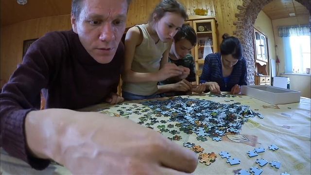 Собираем пазл 2000 деталей смотреть онлайн