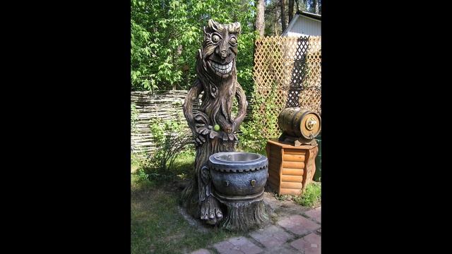 ПРИДОРОЖНОЕ КАФЕ Лесная Сказка. скульптуры из арт бетона. машина ДРАКОН ВОЛГОЗАВР. смотреть онлайн