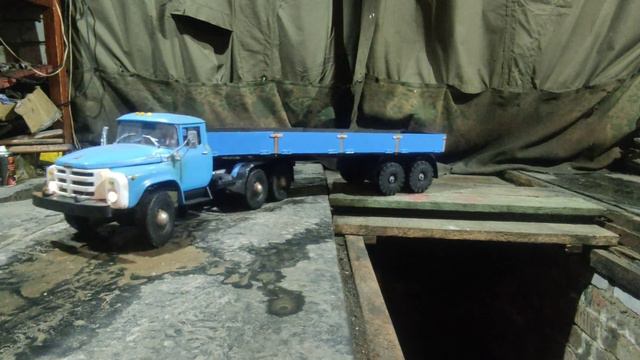 зил-133 Гя рс-модель на радиоуправлении.сделали полуприцеп своими руками. на смотреть онлайн