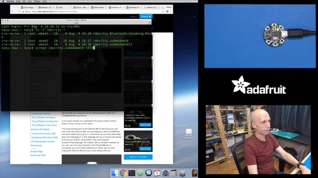 CircuitPython & macOS: Getting Started and Editing Files with Tony D! смотреть онлайн