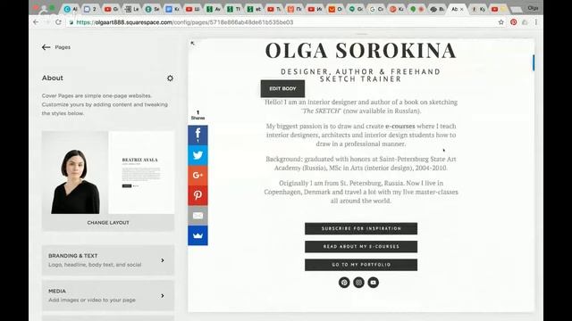 ?Вебинар #7: Как создать сайт творческим личностям. На базе Squarespace. смотреть онлайн