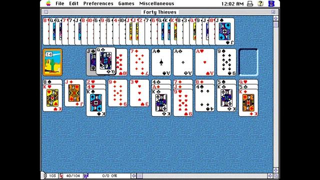 Solitaire Mania - Forty Thieves [Apple Macintosh Longplay] (1996) Semicolon Software смотреть онлайн