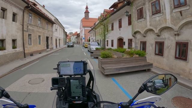 Exploring a Medieval Town in Slovenia With My Tenere 700 смотреть онлайн