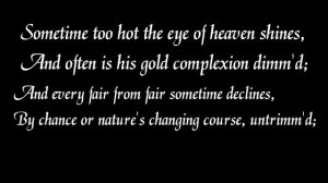 Sonnet 18 by William Shakespeare in Original Pronunciation