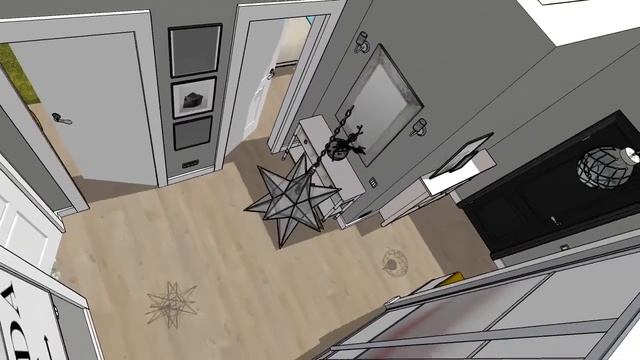 Анимация проекта 4-комнатной квартиры от Belopolskaya interior design смотреть онлайн