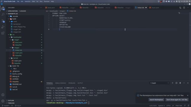 Building an OS - 4 - Writing bootloader in C смотреть онлайн