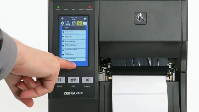 How to Calibrate RFID Media on the ZT411 and ZT421 Zebra Printers смотреть онлайн