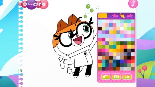 Unikitty Coloring Book (Юникитти раскраска) смотреть онлайн