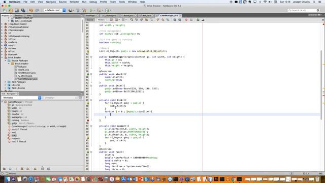 #7 Brick Breaker javaFx tutorial adding the ball to the Game and checking for collision смотреть онлайн