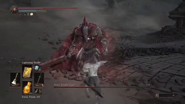 Dark Souls 3: The Ringed City | Slave Knight Gael, All Stages, Level 88, No Blocking, Unembered смотреть онлайн