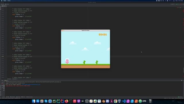 Gra Dino w Pygame Zero - Gameplay смотреть онлайн