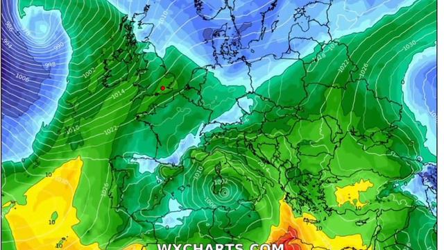 850 hPa Temperature Sun 25 Feb 00 UTC (GDPS) смотреть онлайн