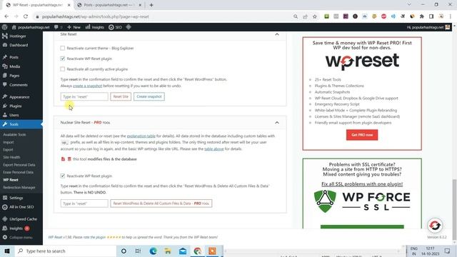 Reset wordpress | Reset wordpress to default | Reset wordpress website смотреть онлайн