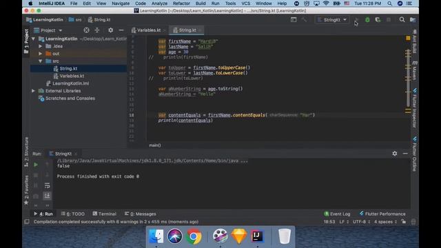 04 Kotlin LanguageTutorial: Learning String смотреть онлайн