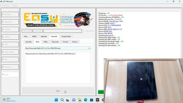 iPad 6TH Generation Unavailable Remove Using EFT Pro | iPad/iPhone IOS 15 and UP Passcode Unlock смотреть онлайн