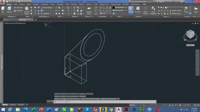 CAD CAM TUTORIAL EXERCISE 45 IN HINDI BY VCE, AUTODESK AUTOCAD 3D MODELING смотреть онлайн