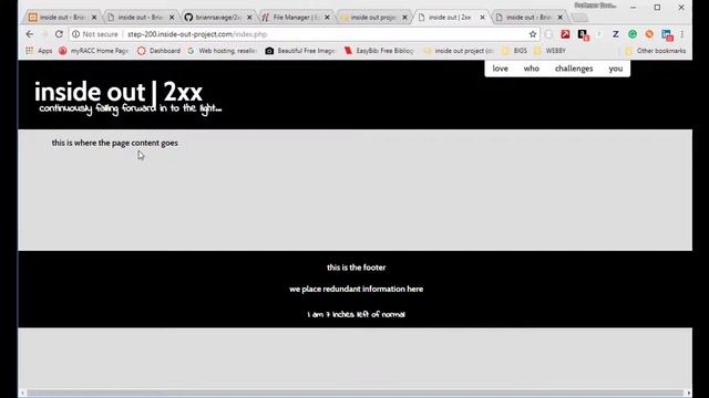 inside out – STEP 200.0 | Create index.php Page смотреть онлайн