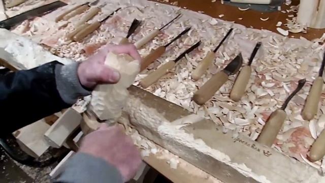 Резьба по дереву. Вырезаем Медведя. Урок второй. смотреть онлайн