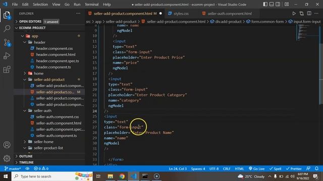 Angular project tutorial #13 Add Product Form and UI | Angular E-commerce Project смотреть онлайн