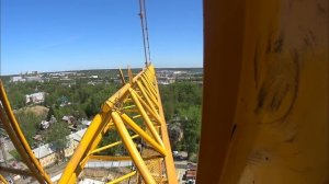 проблемный монтаж башенного крана QTZ 250 ,третья серия , а вот теперь проблемы с электрикой .....