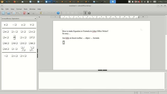 How to write equation or formula in Libre Office Writer? смотреть онлайн