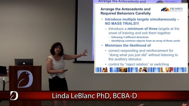 Linda LeBlanc, PhD, BCBA-D | Maximizing Stimulus Control for Receptive Language смотреть онлайн